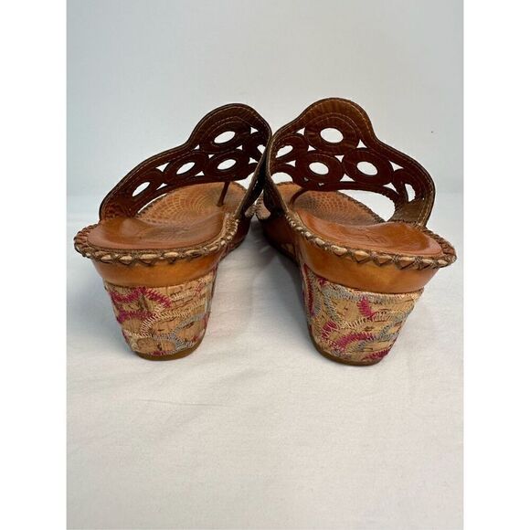 L’ Artiste Spring Step women’s wedge multi color sandal size 10. #S-1165 - Picture 6 of 10